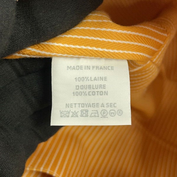 エルメス バッグ ブリッド・ア・ブラック GM アニモー・ブロック ウール トワルシェブロン/シルバー金具