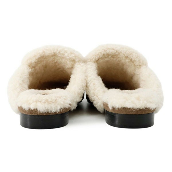 エルメス ミュール オズ OZ シープスキン ベロア レディースサイズ37 HERMES 靴