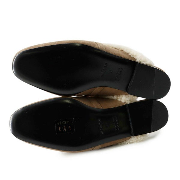 エルメス ミュール オズ OZ シープスキン ベロア レディースサイズ37 HERMES 靴