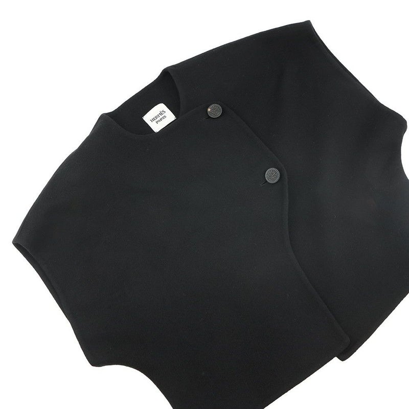 エルメス ボレロ ショートスリーブボレロ レディースサイズ36 カシミヤ HERMES アウター 黒