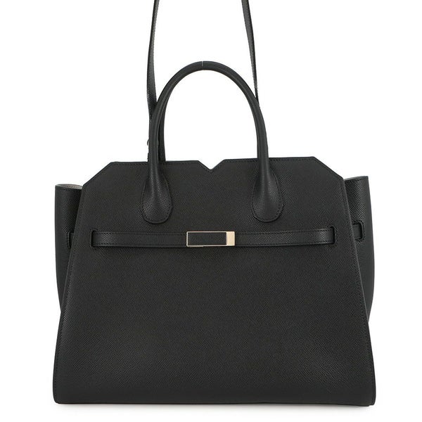ヴァレクストラ ハンドバッグ 2ハンドル ミラノバッグ ミディアム WBMI0007010LOC99NN Valextra 2way 黒