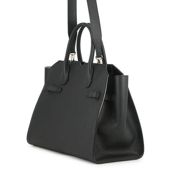 ヴァレクストラ ハンドバッグ 2ハンドル ミラノバッグ ミディアム WBMI0007010LOC99NN Valextra 2way 黒