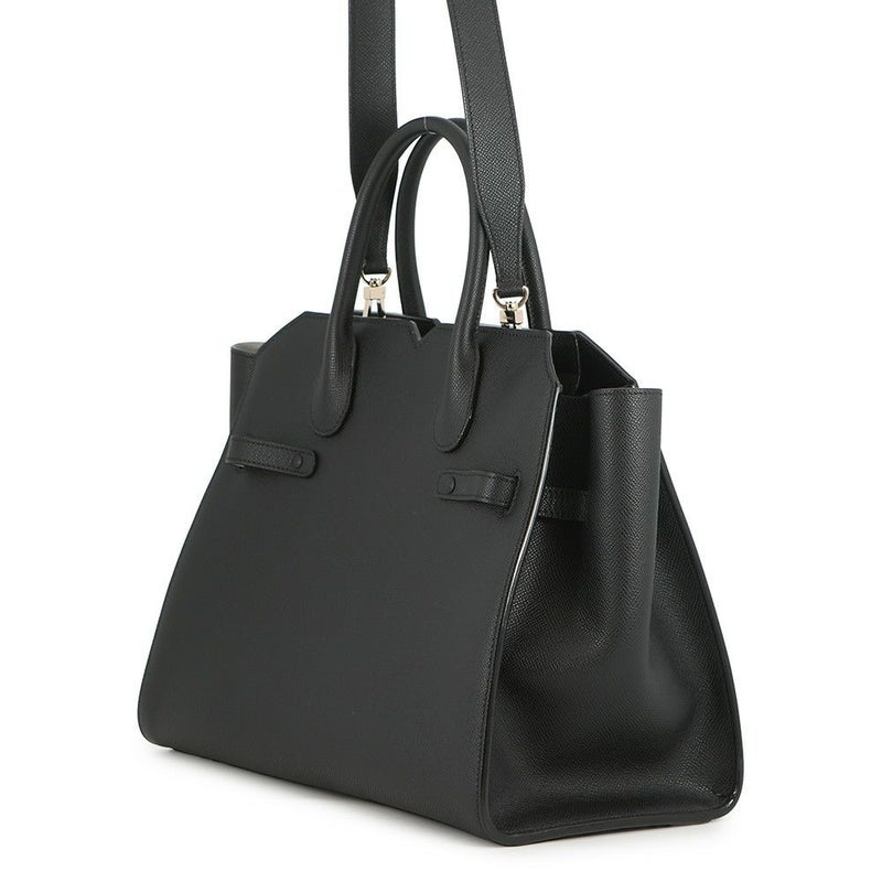 ヴァレクストラ ハンドバッグ 2ハンドル ミラノバッグ ミディアム WBMI0007010LOC99NN Valextra 2way 黒