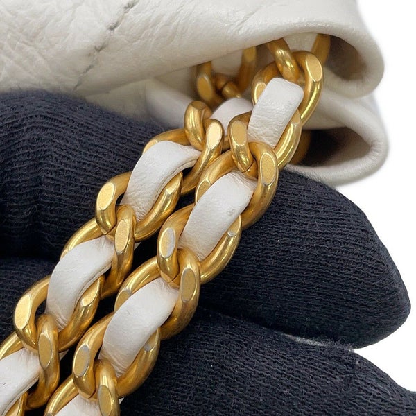 シャネル リュック シャネル22 ラージ レザー AS3313 CHANEL バックパック バッグ 白