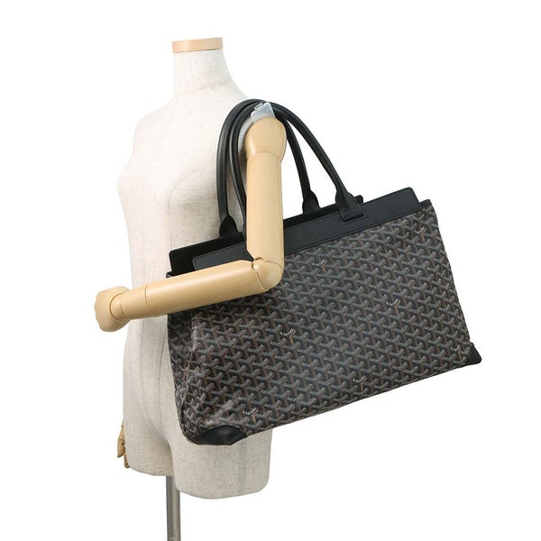 ゴヤール トートバッグ ベルシャスMM PVC レザー GOYARD 黒
