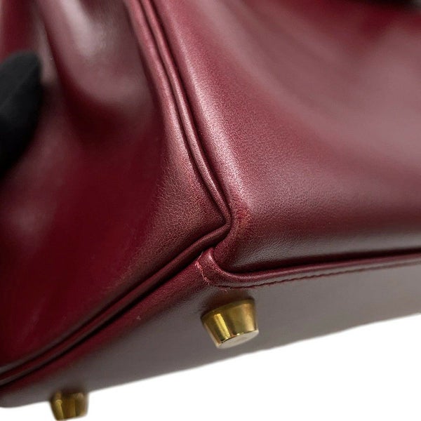 エルメス ハンドバッグ ケリー32 内縫いルージュアッシュ/ゴールド金具 ボックスカーフ □E刻印 ２wayショルダー