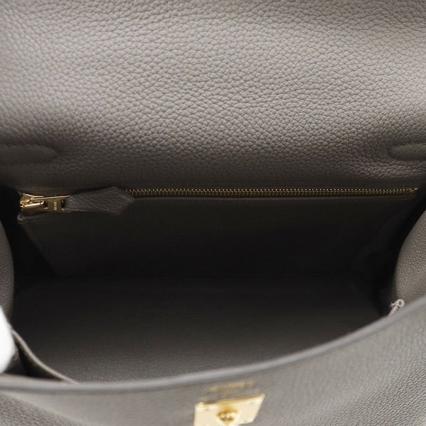 エルメス ハンドバッグ ケリー25 内縫い エタン/ゴールド金具 トゴ K刻印 ２wayショルダー