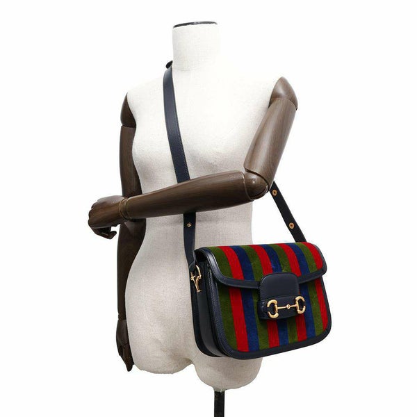 グッチ ショルダーバッグ 1955 ホースビット スエード 602204 GUCCI バッグ