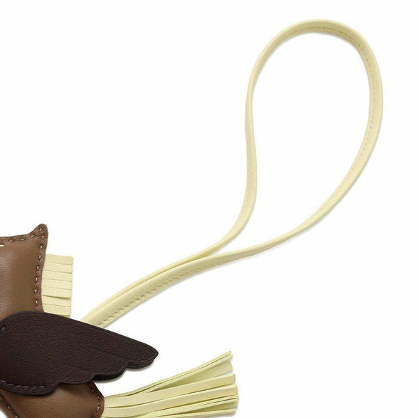 エルメス バッグチャーム ロデオPM ペガサス エトゥープ/ルージュセリエ/ジョーヌミルトン ラムスキン B刻印