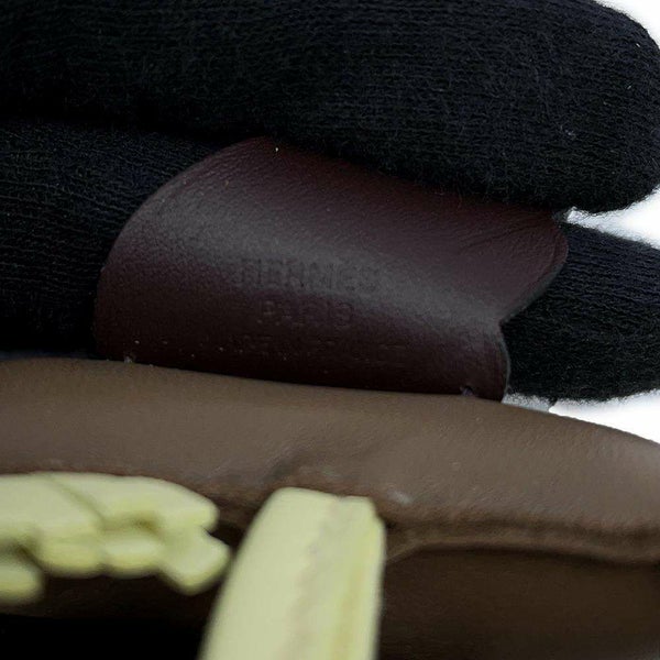 エルメス バッグチャーム ロデオPM ペガサス エトゥープ/ルージュセリエ/ジョーヌミルトン ラムスキン B刻印