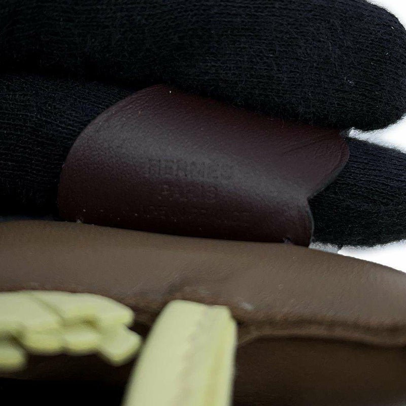 エルメス バッグチャーム ロデオPM ペガサス エトゥープ/ルージュセリエ/ジョーヌミルトン ラムスキン B刻印