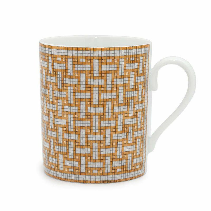 エルメス マグカップ モザイク24 ヴァンキャトル プラチナ シングル 300ml HERMES 幾何学模様