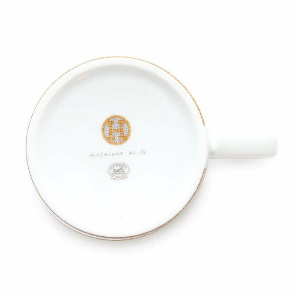 エルメス マグカップ モザイク24 ヴァンキャトル プラチナ シングル 300ml HERMES 幾何学模様