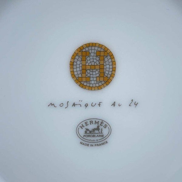 エルメス マグカップ モザイク24 ヴァンキャトル プラチナ シングル 300ml HERMES 幾何学模様