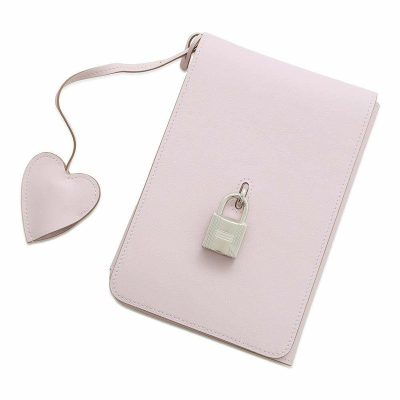 エルメス ノートカバー カルネ・シークレット モーブペール/シルバー金具 スイフト W刻印 HERMES アニマポリス