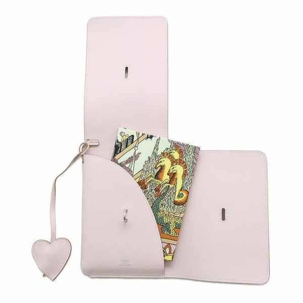 エルメス ノートカバー カルネ・シークレット モーブペール/シルバー金具 スイフト W刻印 HERMES アニマポリス