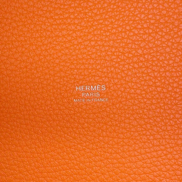 エルメス ハンドバッグ ピコタンロックPM オレンジミニアム/シルバー金具 トリヨンクレマンス B刻印
