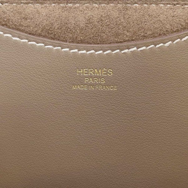 エルメス トートバッグ インザループ 18 エトゥープ/ゴールド金具 トリヨンクレマンス/スイフト W刻印