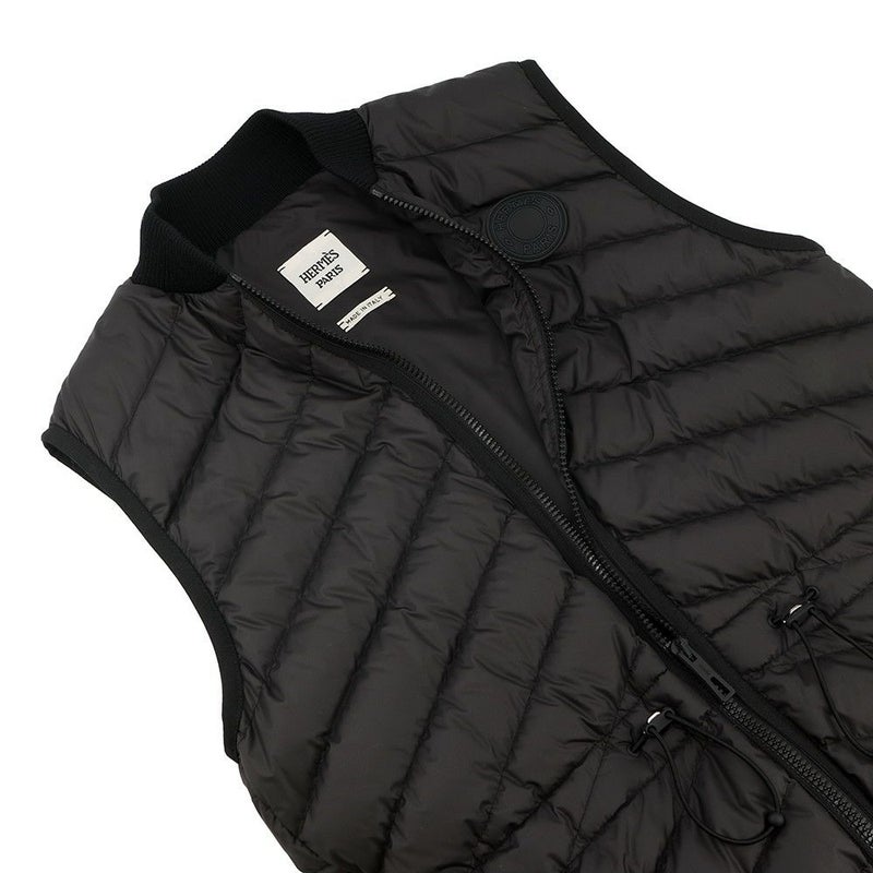 エルメス ダウンベスト クルードセル パッチ付き レディースサイズ34 HERMES アウター 黒