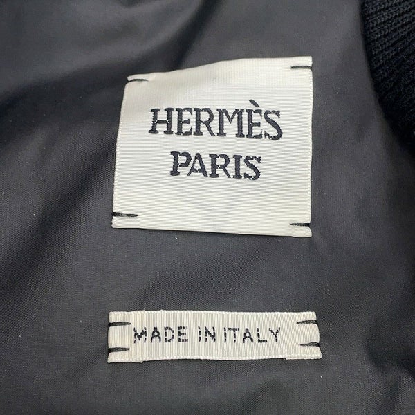 エルメス ダウンベスト クルードセル パッチ付き レディースサイズ34 HERMES アウター 黒