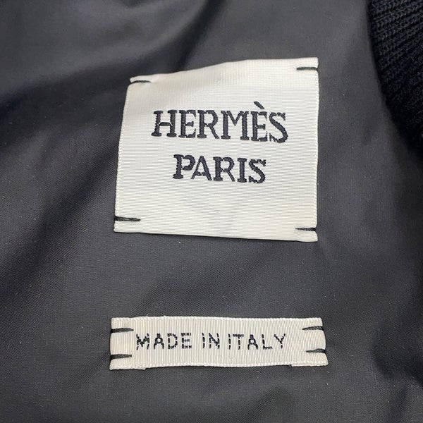 エルメス ダウンベスト クルードセル パッチ付き レディースサイズ34 HERMES アウター 黒