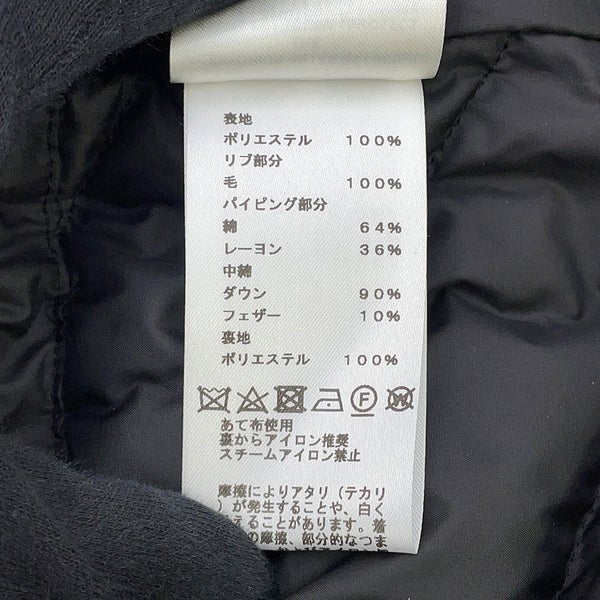 エルメス ダウンベスト クルードセル パッチ付き レディースサイズ34 HERMES アウター 黒