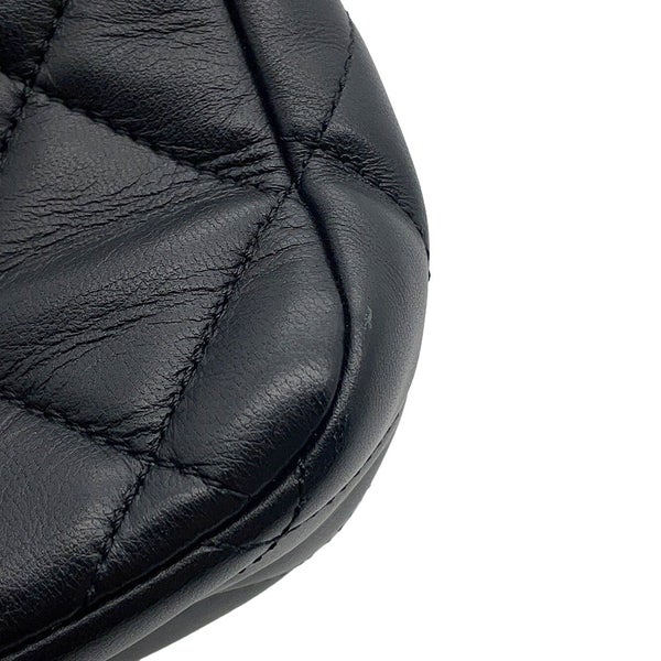 シャネル チェーンショルダーバッグ ミニマトラッセ フェイクパール ラムスキン AS2855 CHANEL バッグ 2ｗay 黒
