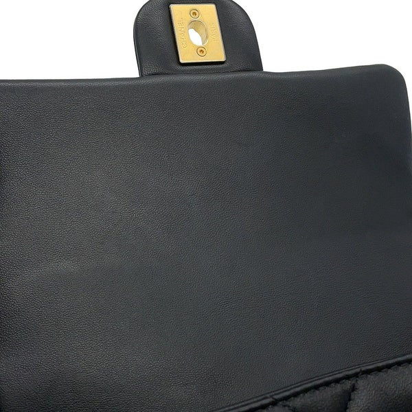 シャネル チェーンショルダーバッグ ミニマトラッセ フェイクパール ラムスキン AS2855 CHANEL バッグ 2ｗay 黒