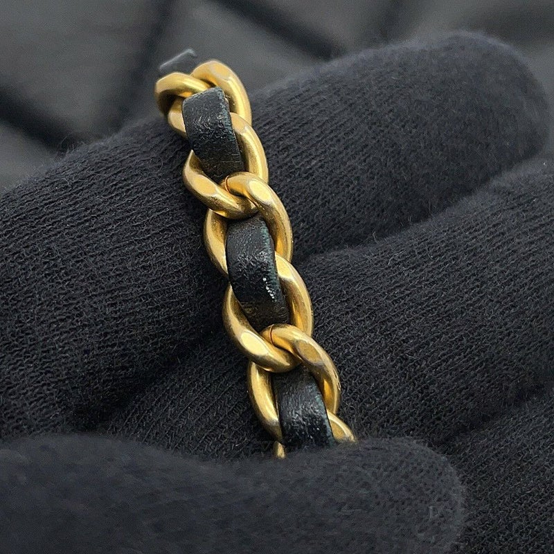 シャネル チェーンショルダーバッグ ミニマトラッセ フェイクパール ラムスキン AS2855 CHANEL バッグ 2ｗay 黒