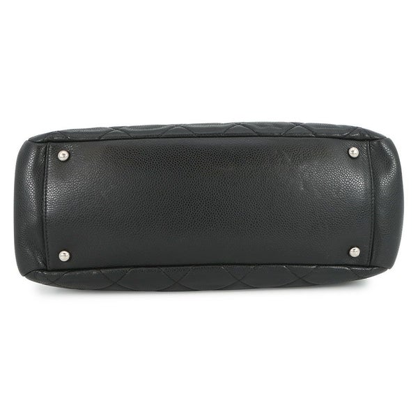 シャネル トートバッグ マトラッセ ココマーク ダブルチェーン キャビアスキン A67294 CHANEL ショルダーバッグ 黒