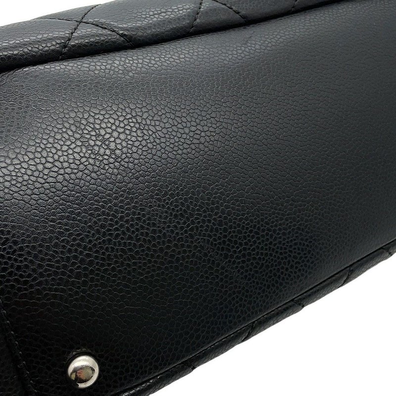 シャネル トートバッグ マトラッセ ココマーク ダブルチェーン キャビアスキン A67294 CHANEL ショルダーバッグ 黒