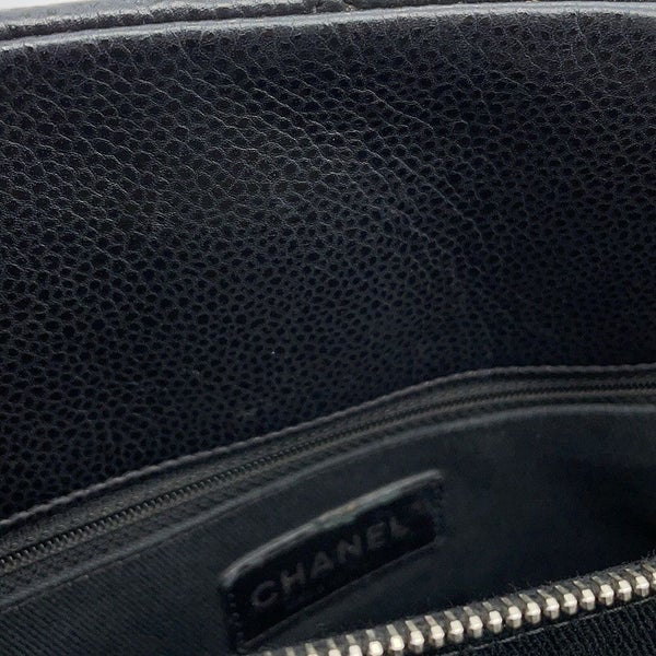シャネル トートバッグ マトラッセ ココマーク ダブルチェーン キャビアスキン A67294 CHANEL ショルダーバッグ 黒