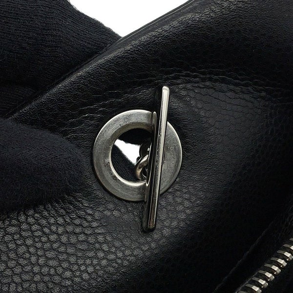 シャネル トートバッグ マトラッセ ココマーク ダブルチェーン キャビアスキン A67294 CHANEL ショルダーバッグ 黒