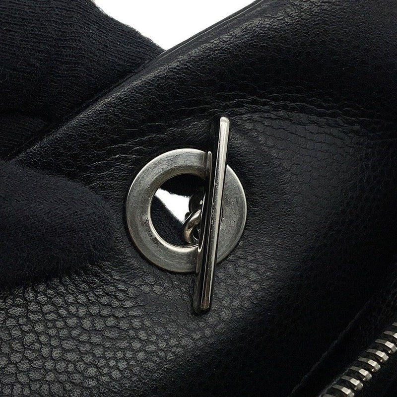 シャネル トートバッグ マトラッセ ココマーク ダブルチェーン キャビアスキン A67294 CHANEL ショルダーバッグ 黒