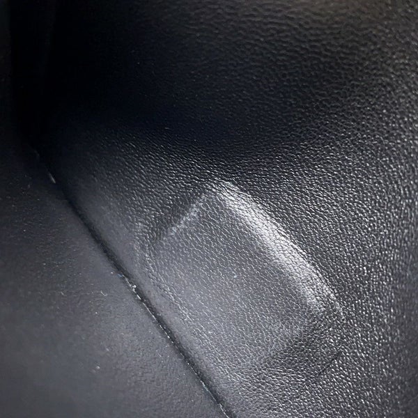 エルメス カードケース ベアン ミニ 小銭入れ付き モノクローム ブラック/ブラック金具 ヴォーマダム K刻印 黒