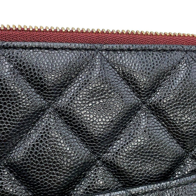 シャネル クラッチバッグ マトラッセ ココマーク キャビアスキン A82545 CHANEL 黒