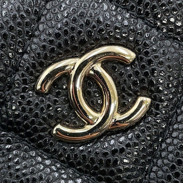 シャネル クラッチバッグ マトラッセ ココマーク キャビアスキン A82545 CHANEL 黒