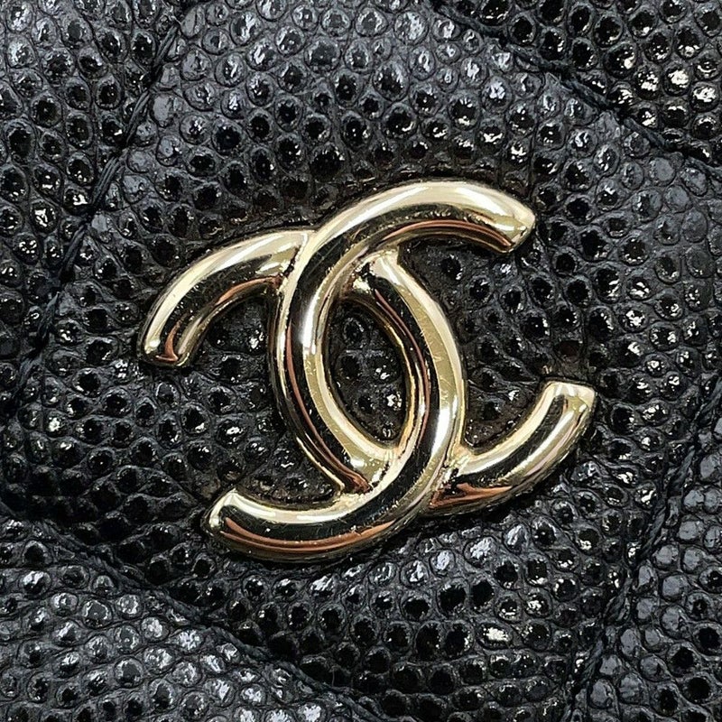 シャネル クラッチバッグ マトラッセ ココマーク キャビアスキン A82545 CHANEL 黒