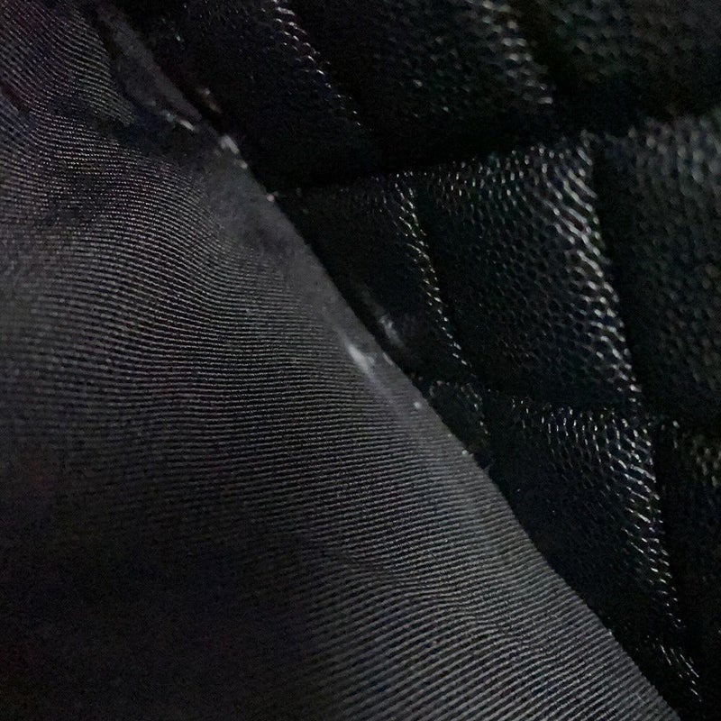 シャネル クラッチバッグ マトラッセ ココマーク キャビアスキン A82545 CHANEL 黒