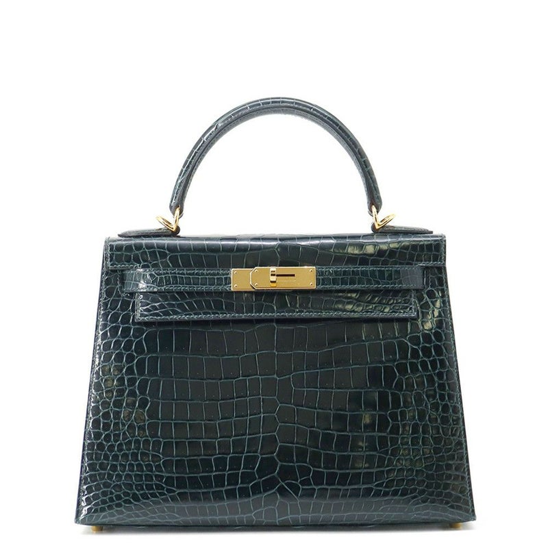 エルメス ハンドバッグ ケリー28 外縫い ヴェールシプレ/ゴールド金具 ポロサスマット B刻印 ２wayショルダー