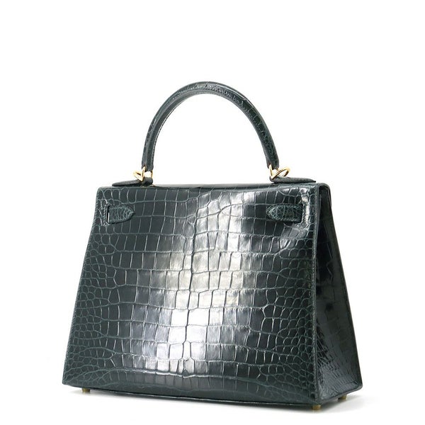 エルメス ハンドバッグ ケリー28 外縫い ヴェールシプレ/ゴールド金具 ポロサスマット B刻印 ２wayショルダー