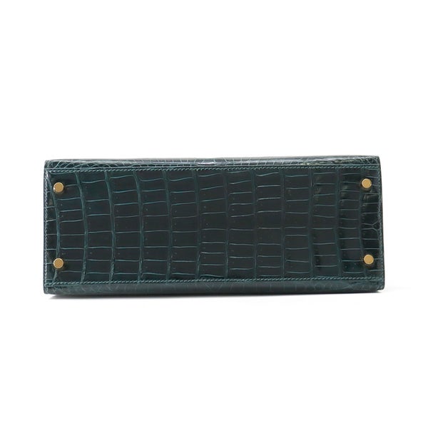 エルメス ハンドバッグ ケリー28 外縫い ヴェールシプレ/ゴールド金具 ポロサスマット B刻印 ２wayショルダー