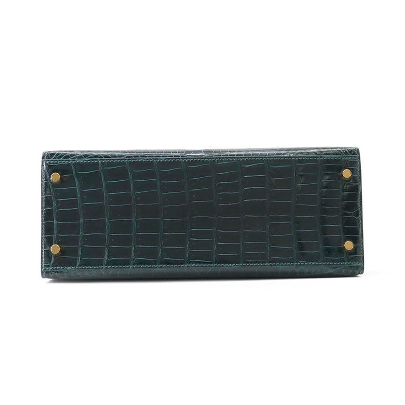 エルメス ハンドバッグ ケリー28 外縫い ヴェールシプレ/ゴールド金具 ポロサスマット B刻印 ２wayショルダー