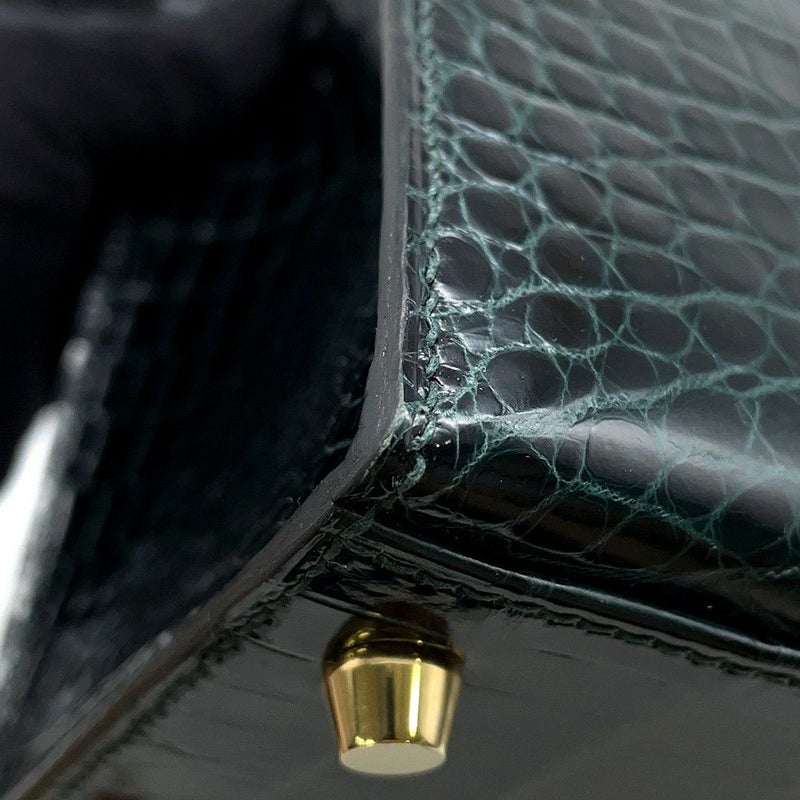 エルメス ハンドバッグ ケリー28 外縫い ヴェールシプレ/ゴールド金具 ポロサスマット B刻印 ２wayショルダー