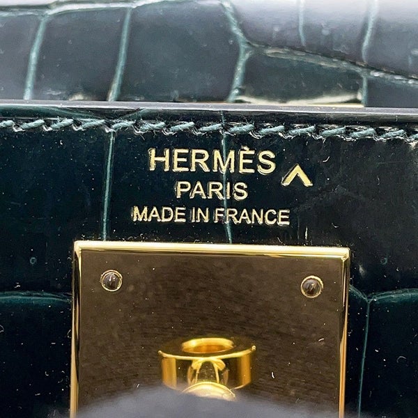 エルメス ハンドバッグ ケリー28 外縫い ヴェールシプレ/ゴールド金具 ポロサスマット B刻印 ２wayショルダー