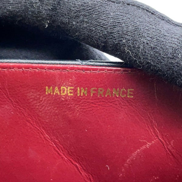 シャネル チェーンショルダーバッグ デカマトラッセ ココマーク シングルフラップ ラムスキン A01094 CHANEL 黒