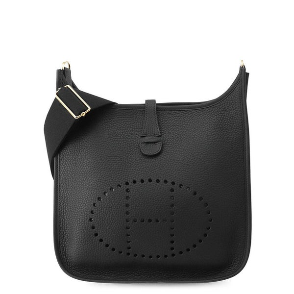 エルメス ショルダーバッグ エブリン3 PM ブラック/ゴールド金具 トリヨンクレマンス K刻印 黒