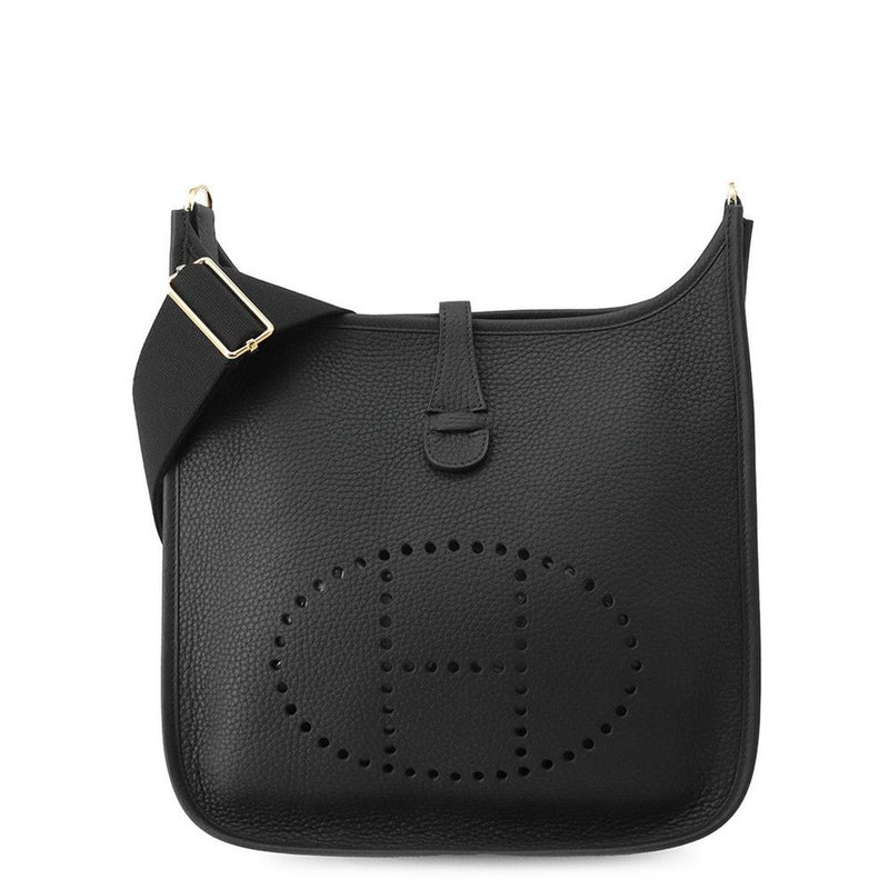 エルメス ショルダーバッグ エブリン3 PM ブラック/ゴールド金具 トリヨンクレマンス K刻印 黒