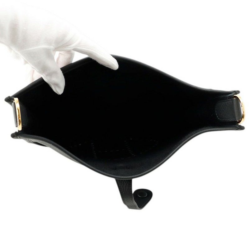 エルメス ショルダーバッグ エブリン3 PM ブラック/ゴールド金具 トリヨンクレマンス K刻印 黒