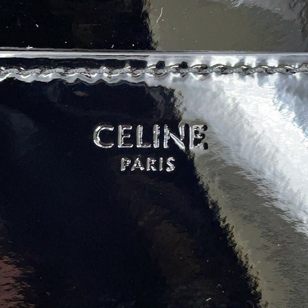 セリーヌ ショルダーバッグ 16 セーズ ブザス スモール パテント 188013 CELINE 黒